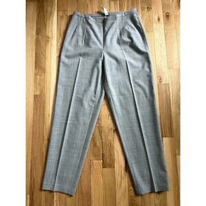 Laundry by Shelli Segal Wool Blend Stretch Gray Cropped Dress Pants Y2K (size 6)
